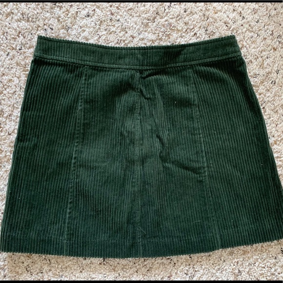 ZARA Corduroy Green Skirt - Picture 2 of 3